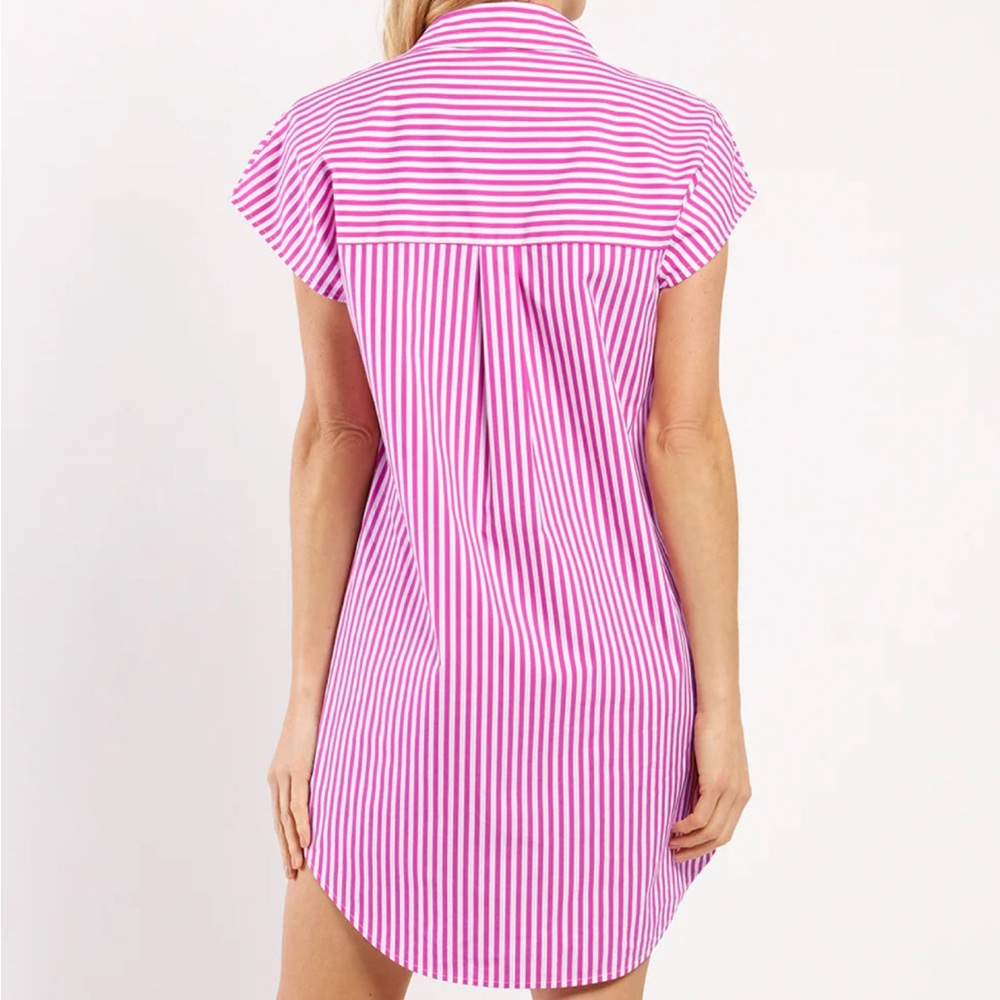 Jude Connally Striped Shift Dress Size XS Beach Preppy Coastal Grandma Casual - Picture 2 of 9